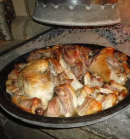 Prostor za zakljucene druzbe na turisticni kmetiji kozina