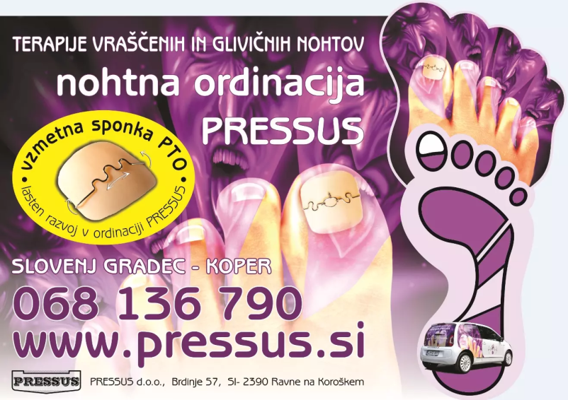 Terapije vraščenih nohtov Koroška