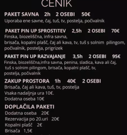 Ugodna zasebna savna kranj