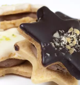 Pastry and ice cream bled