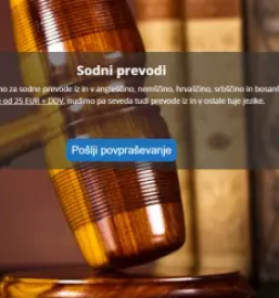 Prevajanje iz slovenscine v anglescino ljubljana