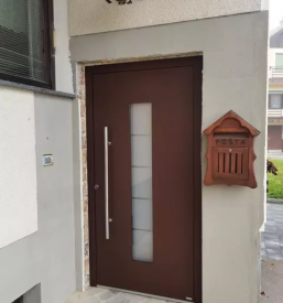 Alu vhodna vrata rjava ral droftina ( )