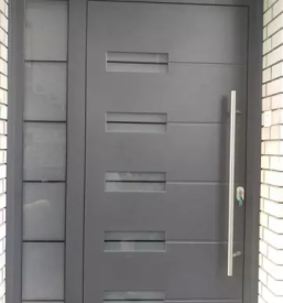 Alu vrata z obsvetlobo in nadsvetlobo