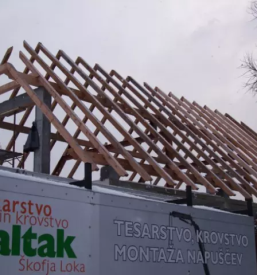 Gradnja skeletne hiše Kranj, okolica