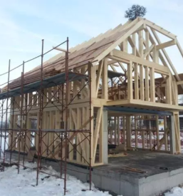 Gradnja skeletne hise slovenija