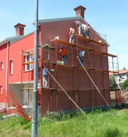 Zidarska in tesarska dela obala