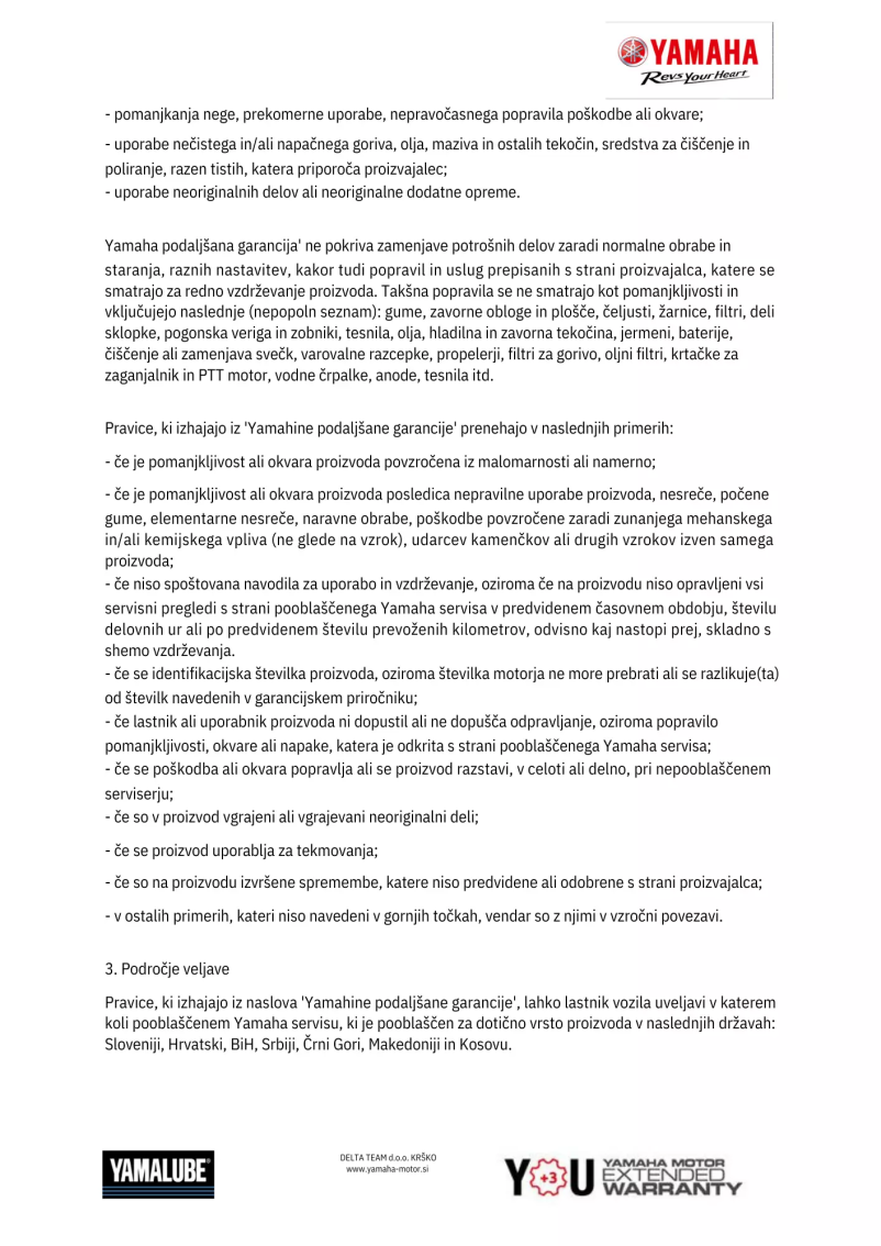 Podaljšana garancija - 3. stran