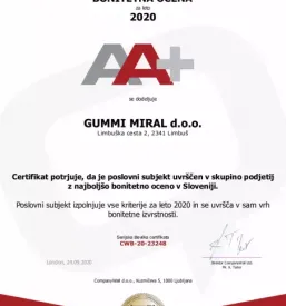 Gumarska tehnologija in gumarski izdelki slovenija