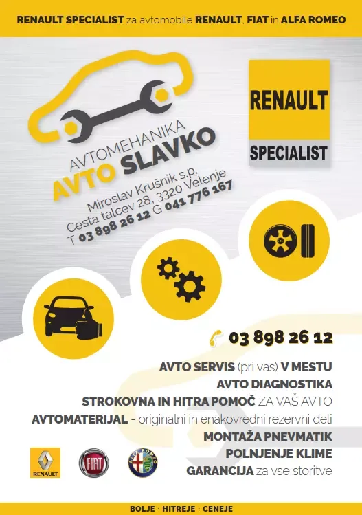 Popravilo avtomobila Velenje