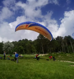 Polet z jadralnim padalom v tandemu slovenija