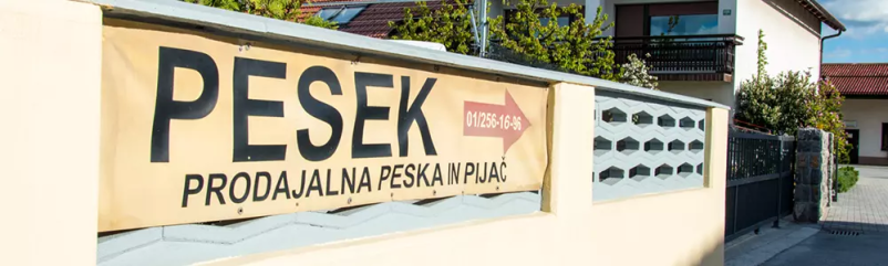 Specializirana prodaja in dostava peska, Ljubljana