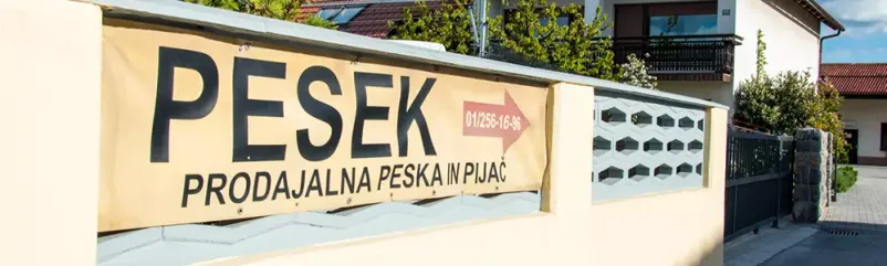 Specializirana prodaja in dostava peska, Ljubljana