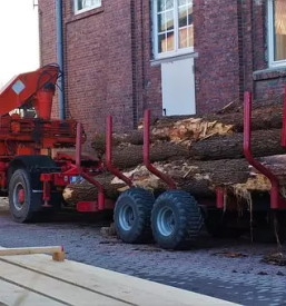 Prevoz lesa s traktorjem savinjska