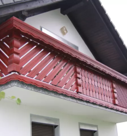 Ugodne lesene balkonske ograje Slovenija