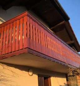 Kakovostne lesene balkonske ograje Slovenija