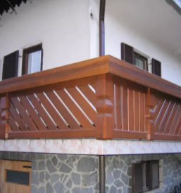 Lesene stopniščne ograje Slovenija