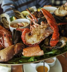 The best seafood place in Piran