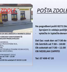 Trgovina z živili Zdole