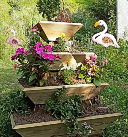 Visoke lesene grede za vrt in teraso slvoenija