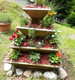 Visoke lesene grede za vrt in teraso slvoenija