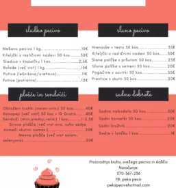 Dostava peciva savinjska in slovenija