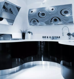 Stekleni kuhinjski pulti