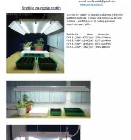 Led svetila za vzgojo rastlin slovenija