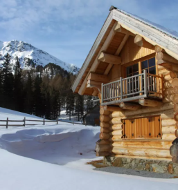 Lesene montazne hise brunarice in nadstreski slovenija