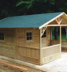 Lesene montazne hise brunarice in nadstreski slovenija