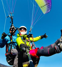 Ugoden tandemski polet z jadralnim padalom gorenjska