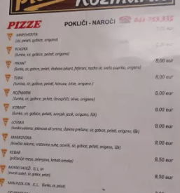 Gostilna in pizzerija rozmarin markovci
