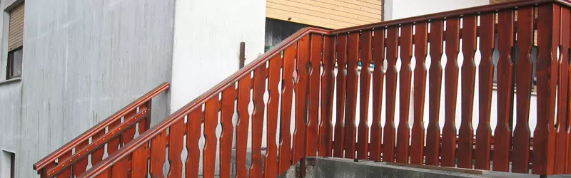 Lesene balkonske ograje Slovenija