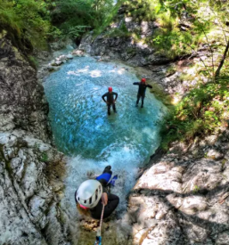 Rafting canyoning in kayak v sloveniji