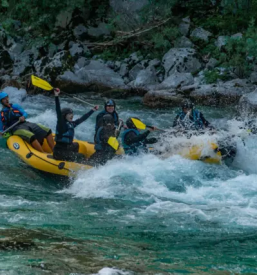 Rafting canyoning in kayak v sloveniji
