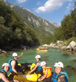Rafting, canyoning in soteskanje Soča, Fratarica - preizskusite se