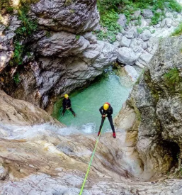 Rafting in canyoning kobarid soca
