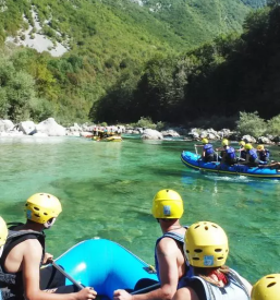 Rafting in canyoning kobarid soca
