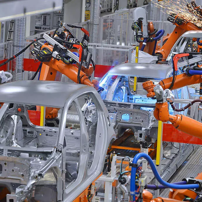 Assembly of robotics for the auto industry