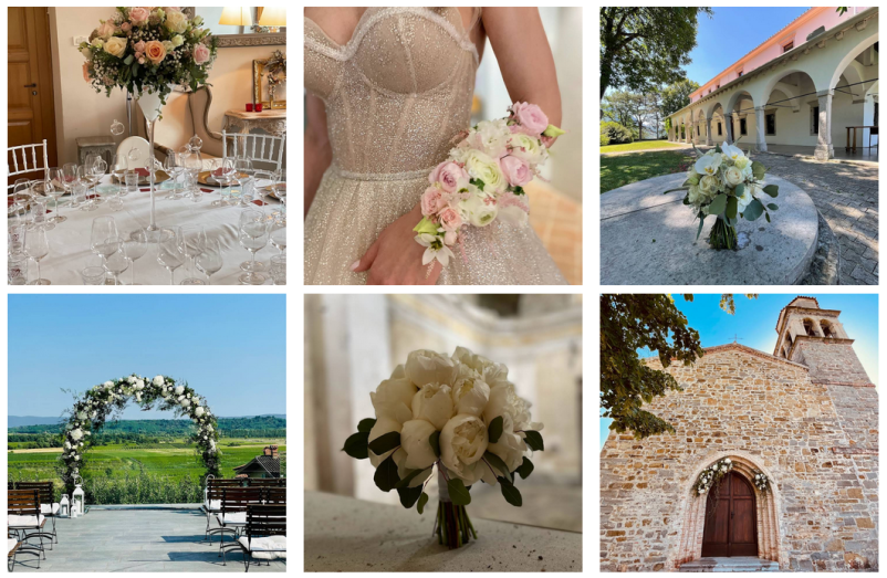 Za oblikovanje poročnih aranžmajev v Ajdovščini izberite cvetličarno Cvetje