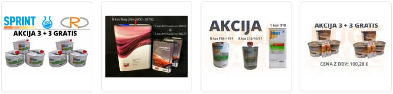 Barve, laki, brusni material Ljubljana