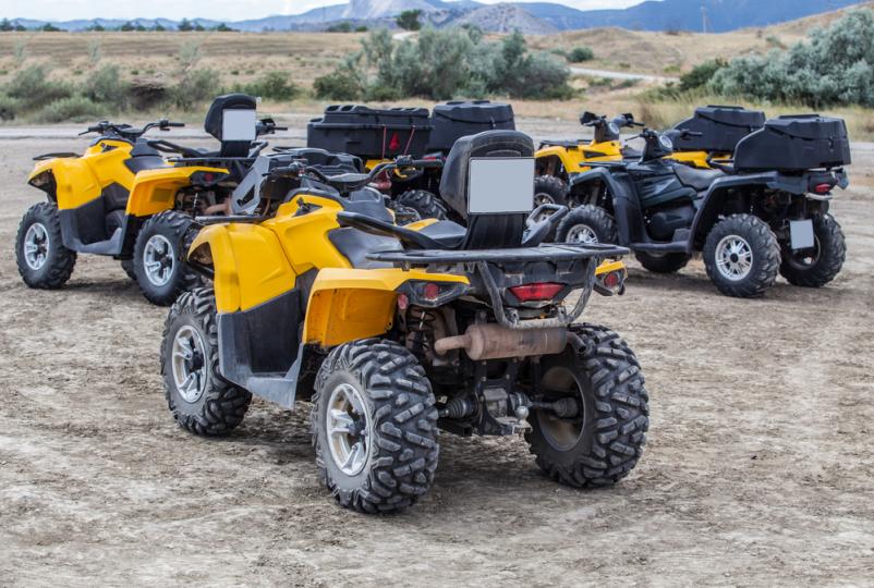 Najet štirikolesnik na Bledu