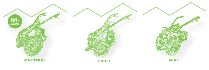 Za prodajo in servis motokultivatorjev ter priključkov v Sloveniji poskrbi podjetje STRUC MUTA d.o.o.