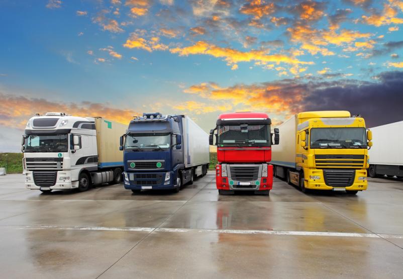Transport with boom truck Europe