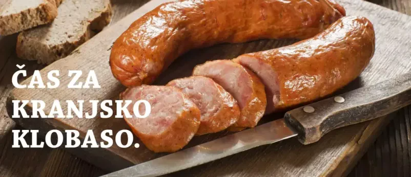 Okusna kranjska klobasa Ljubljana