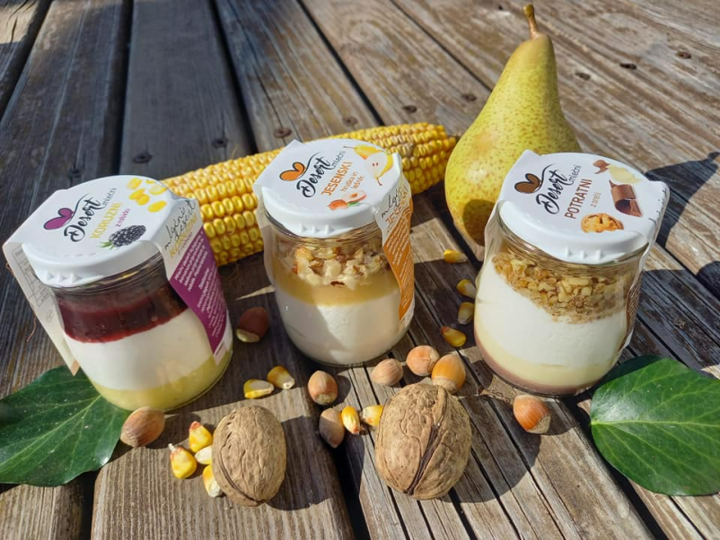 Domači jogurti, mlečni deserti in mlečni riž Pomurje, Slovenija