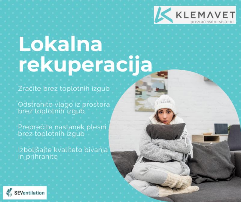 Kvalitetna rekuperacija Ljubljana, Osrednja Slovenija