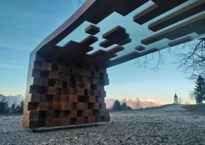 Einzigartiges, massives Bürointerieur