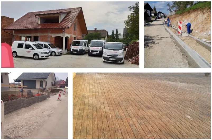 Tlakovanje dvorišč Dolenjska