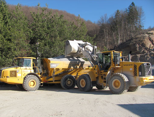 Predelava gradbenega agregata Osrednja Slovenija