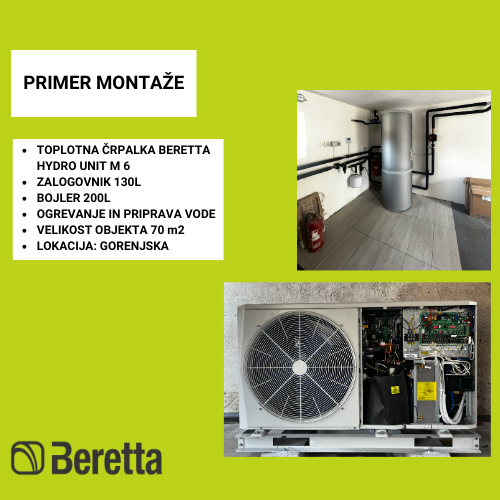 Retail of gas furnaces Beretta Slovenia